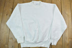Vintage 1990s blank White Crewneck Sweatshirt