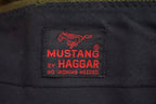 Vintage 1980s Haggar Mustang Wool Trouser Flares Size 28 x 31