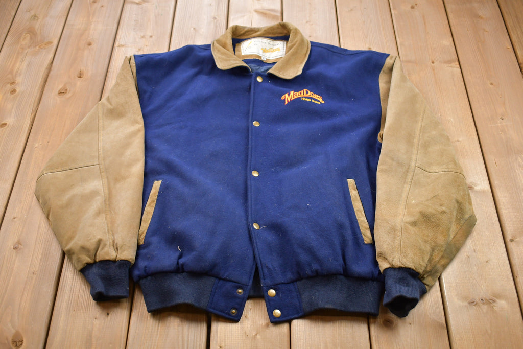 Vintage 1990s Mad Dogs Hong Kong Wool Varsity Jacket Wool