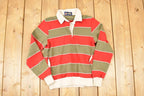 Vintage 1990s Duffel Quarter Button Rugby Shirt Men's S