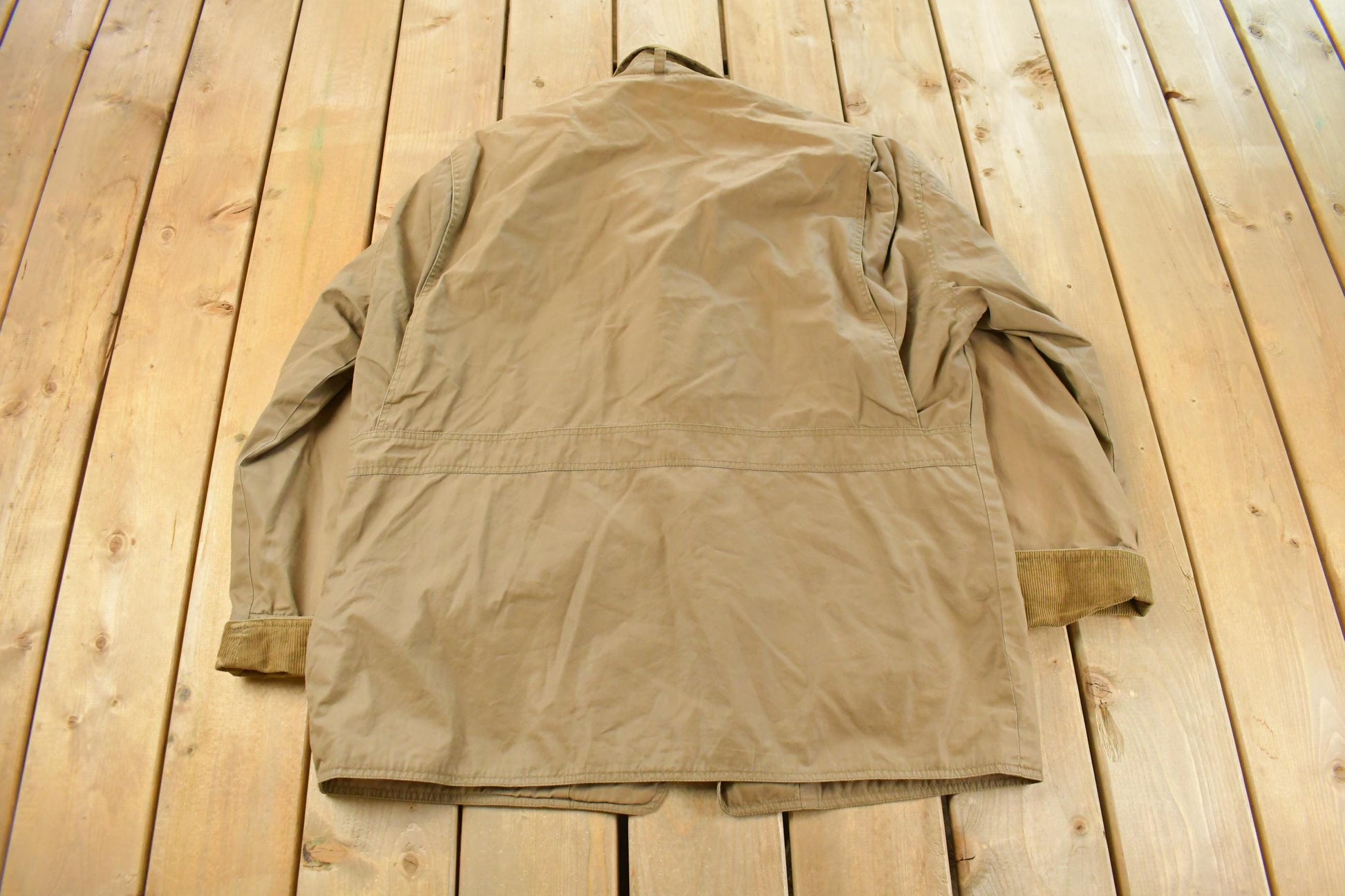 Vintage 1990s J. Crew Plaid Lined Chore Coat Men's Large