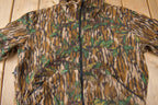 Vintage 1990s Browning Bark Camo Zip Up Fleece Sweater Made In USA