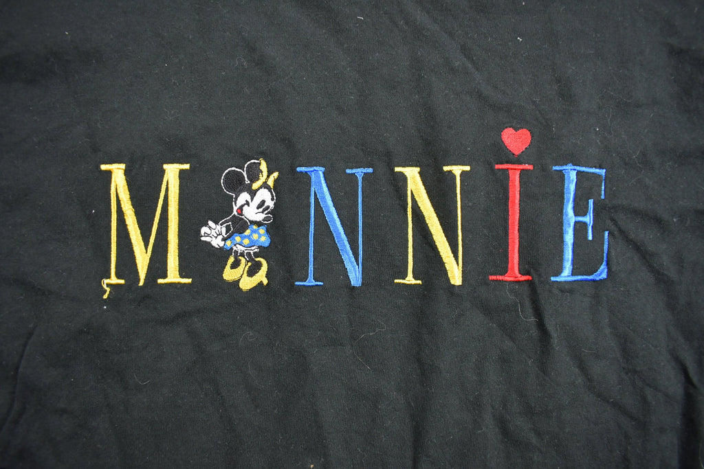 Vintage 1990s Minnie Mouse Embroidered T-Shirt