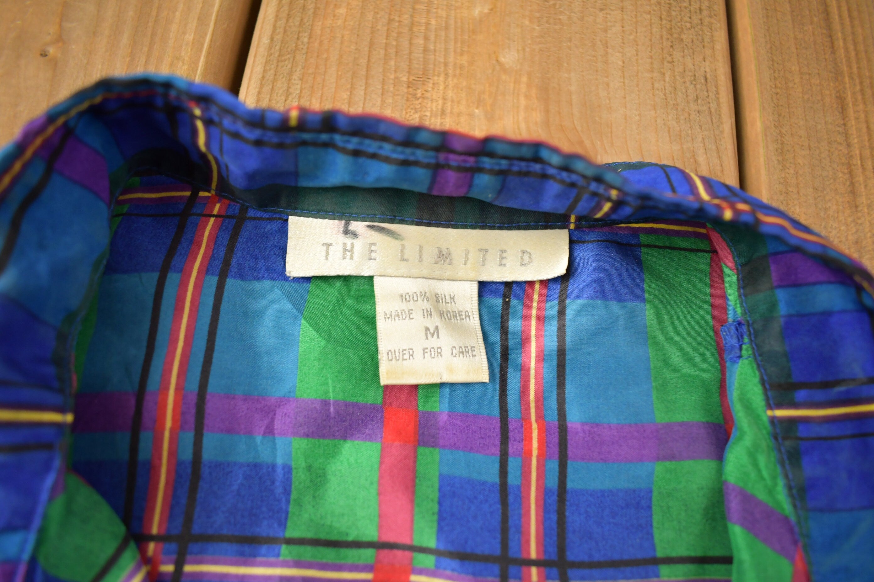 Vintage 1990s The Limited Plaid Flannel Button Up Shirt