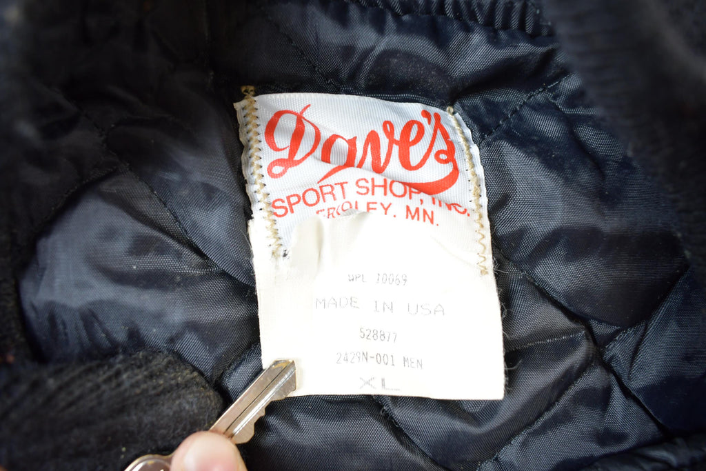Vintage 1980s Minnesota Torch Run Embroidered Name Letterman Jacket Made In USA