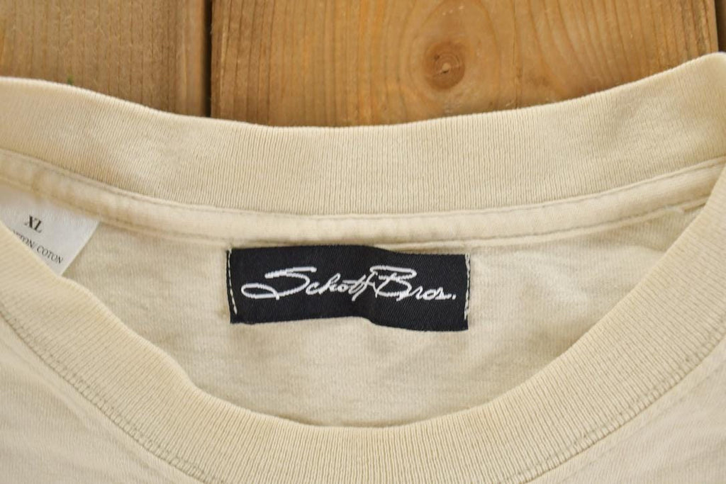 Vintage 1990s Schott Bros Graphic Long Sleeve T-Shirt