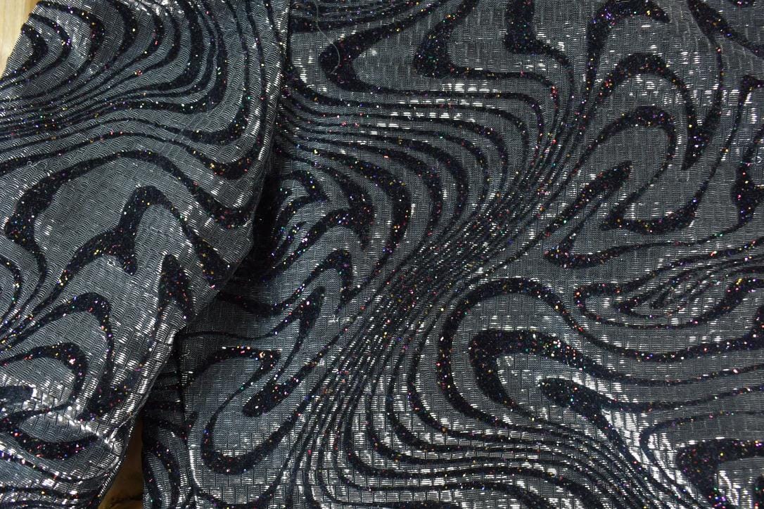 Vintage 1960s Sequin Fancy Button Up Shirt