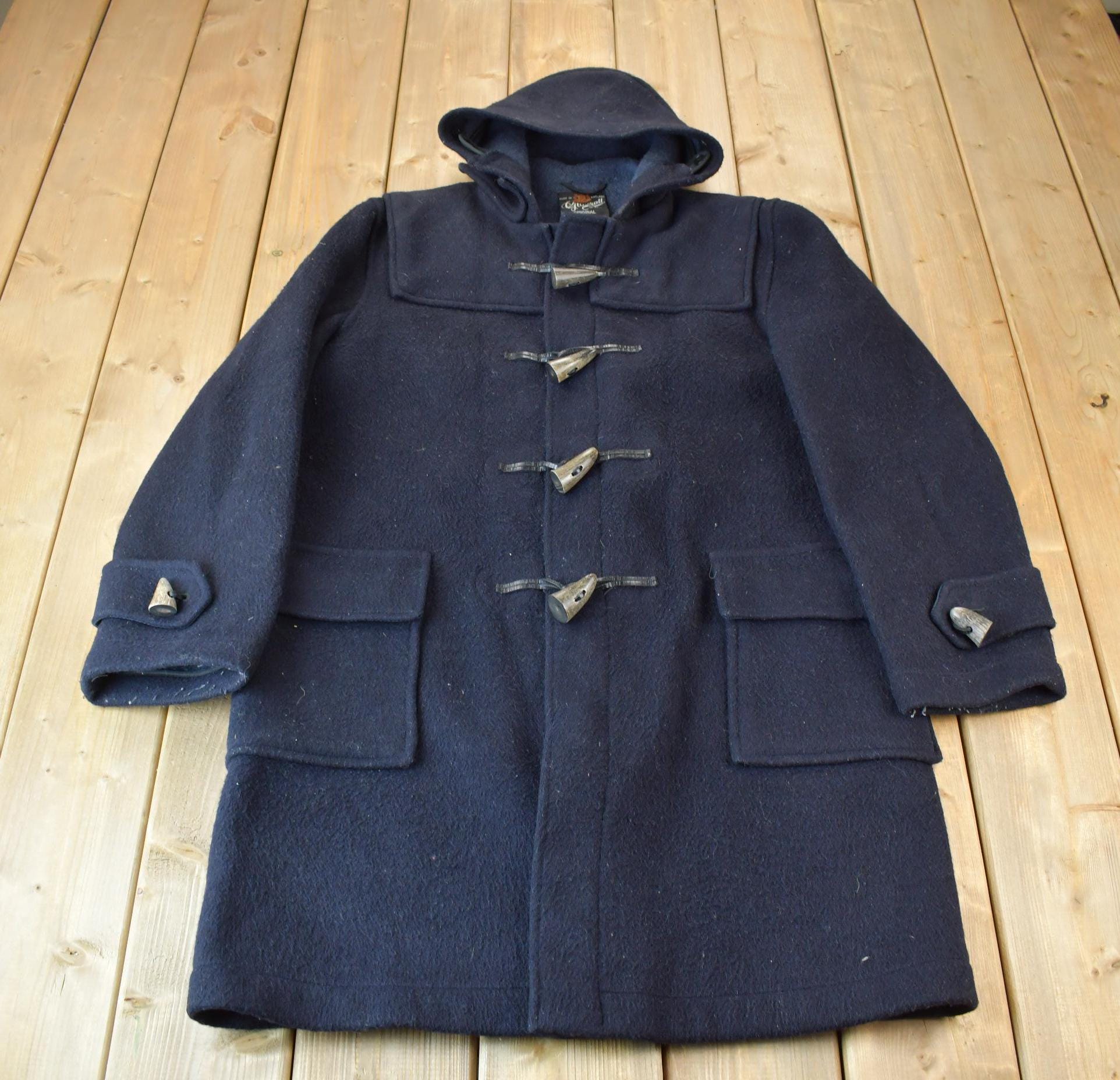 Vintage 1980s Gloverall Original Dolomite Wool Duffel Coat
