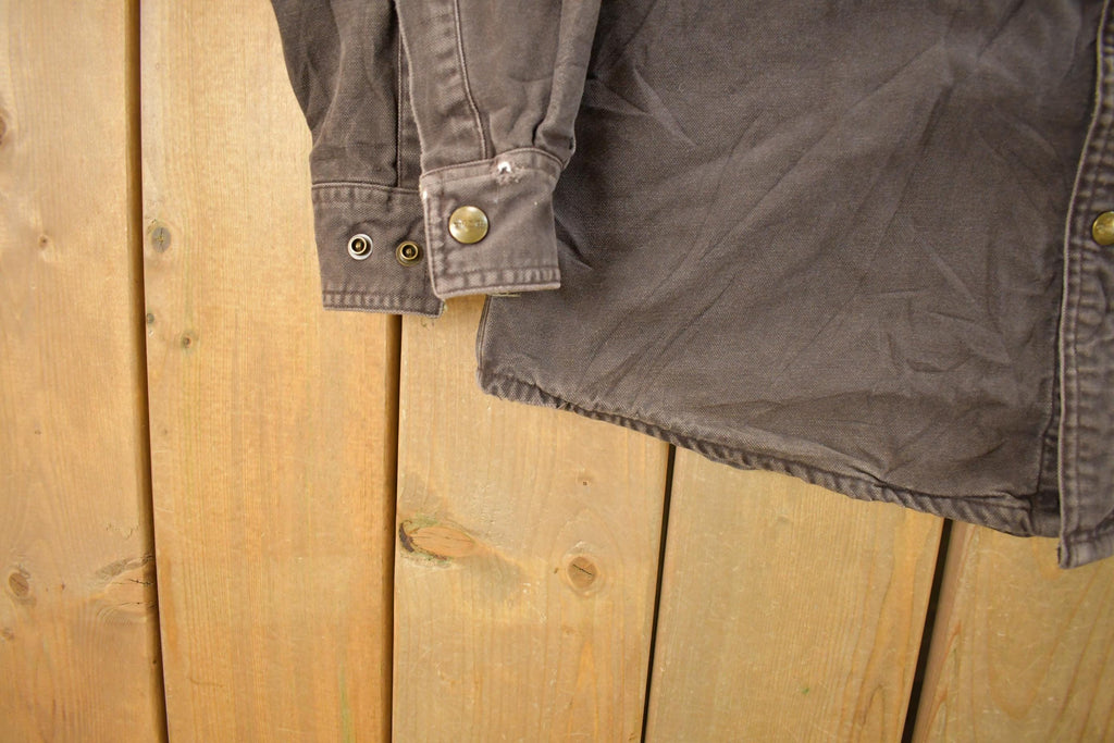 Vintage 1990s Carhartt Flannel Lined Shirt Men's Medium