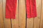 Vintage 1980s Chemin De Fer Red Pants Size 26x32