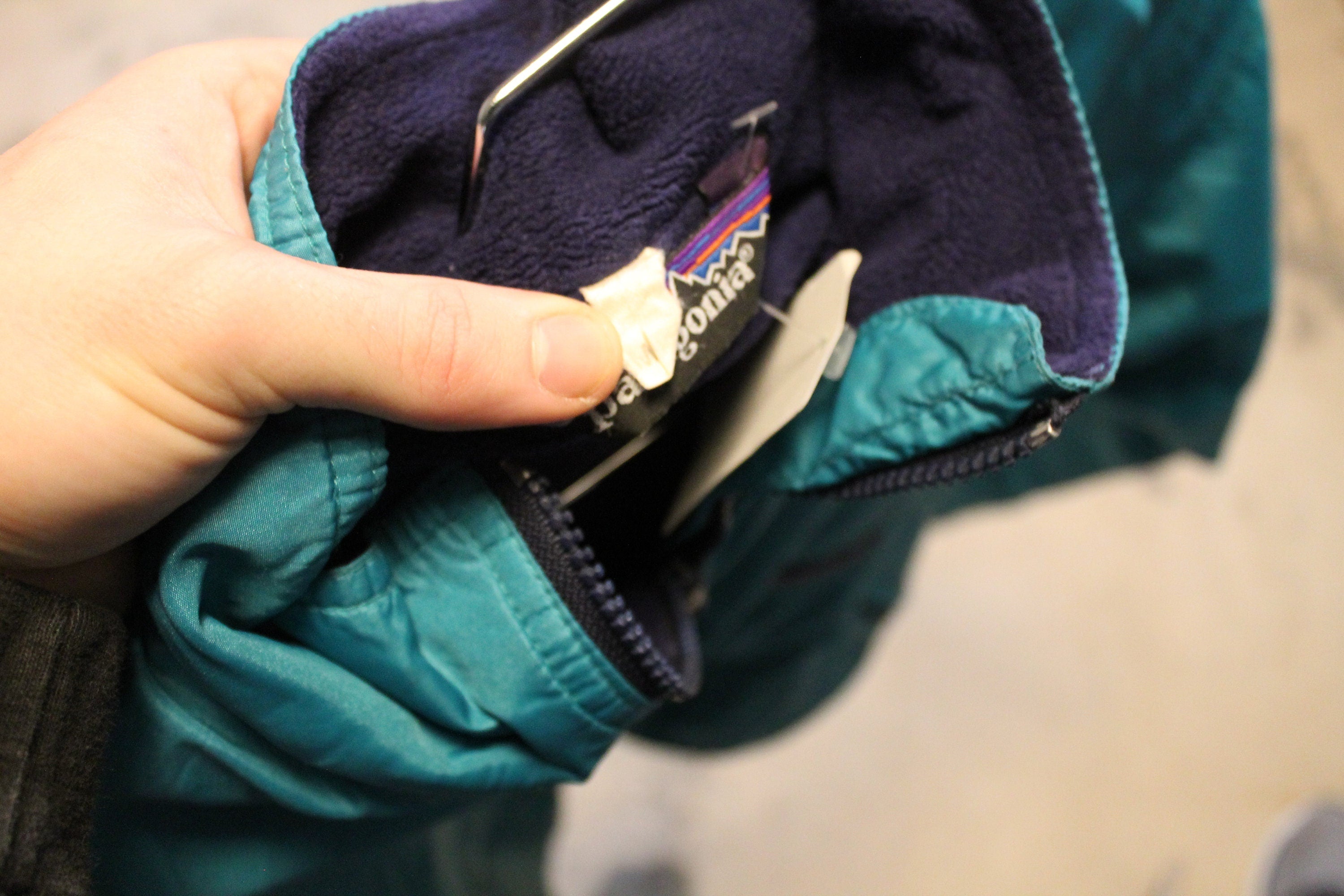 Vintage 1980s Patagonia Fleece Lined Windbreaker