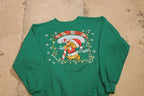 Vintage 1990s Beary Christmas Graphic Crewneck Sweater , 90s Holiday Crewneck , Winter Wear , Festive Graphic , Candy Cane , Teddy Bear