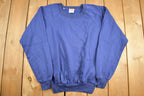 Vintage 1980s Blank Blue Stag Crewneck Sweatshirt