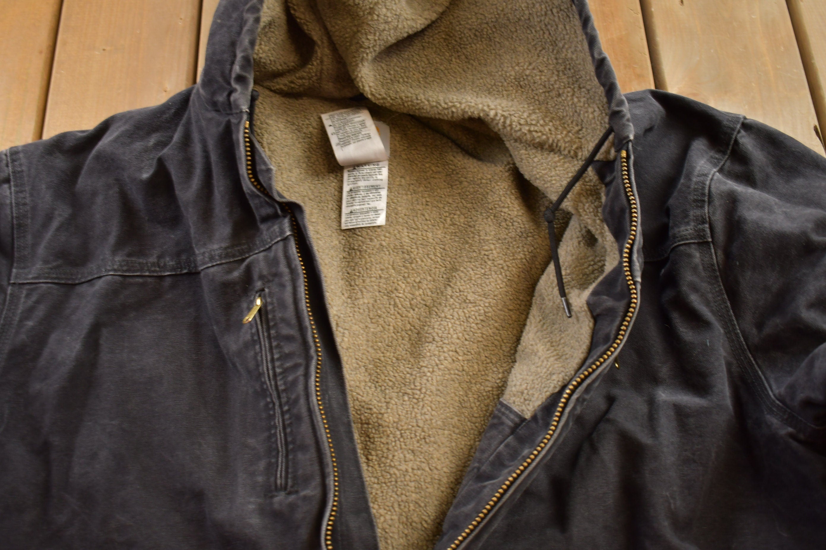 Vintage Y2K Carhartt Sherpa Lined Work Jacket