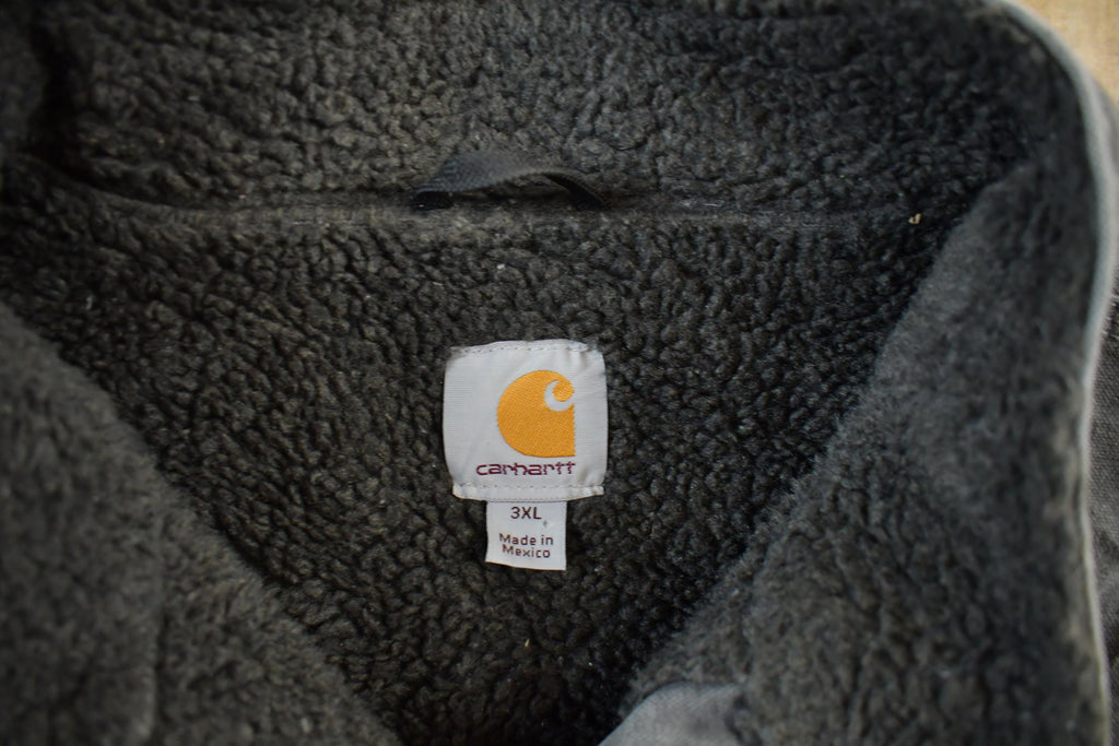 Vintage 1990s Carhartt Sherpa Lined Jacket Vest Mens 3XL