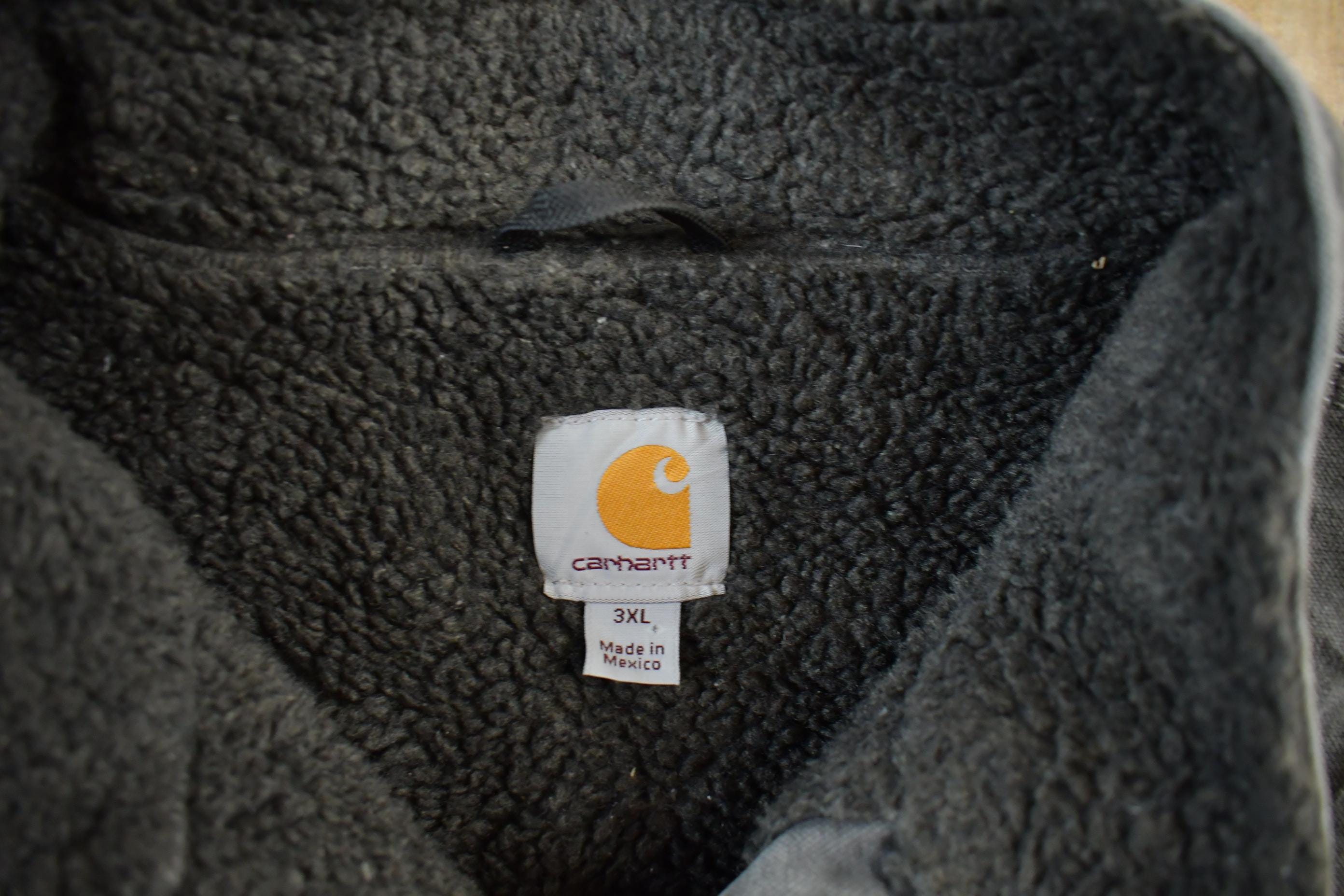 Vintage 1990s Carhartt Sherpa Lined Jacket Vest Mens 3XL