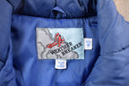 Vintage 1990s Weather Breaker Blue Button Up Puffer Vest