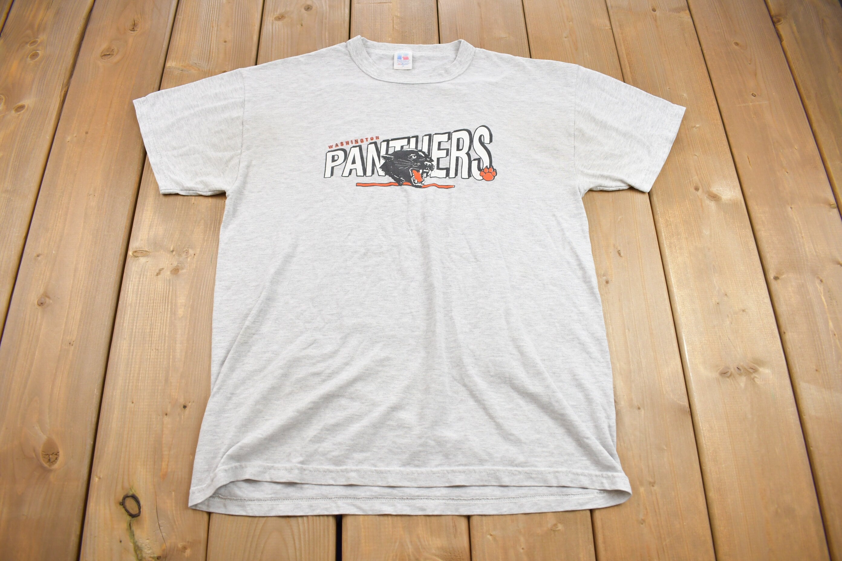 Vintage 1990s Washington Community High School Panthers Collegiate T-Shirt
