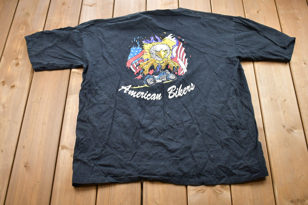 Vintage 1990s American Bikers Eagle Graphic T-Shirt