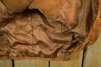 Vintage 1970s Jha Jha By Fook Women's Full Length Leather Trench Coat Size 9
