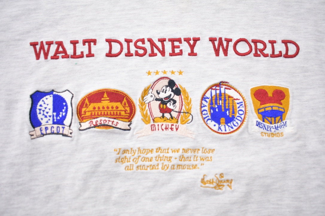 Vintage 1990s Mickey Mouse Resorts Embroidered T-Shirt