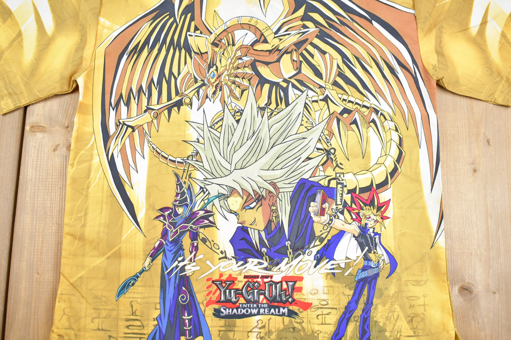 Vintage 1990s Yu-Gi-Oh Graphic Button Up Shirt