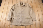 Vintage 1970s Levi's Panatela Tops Western Style Beige Button Up Shirt Made in USA Size XL