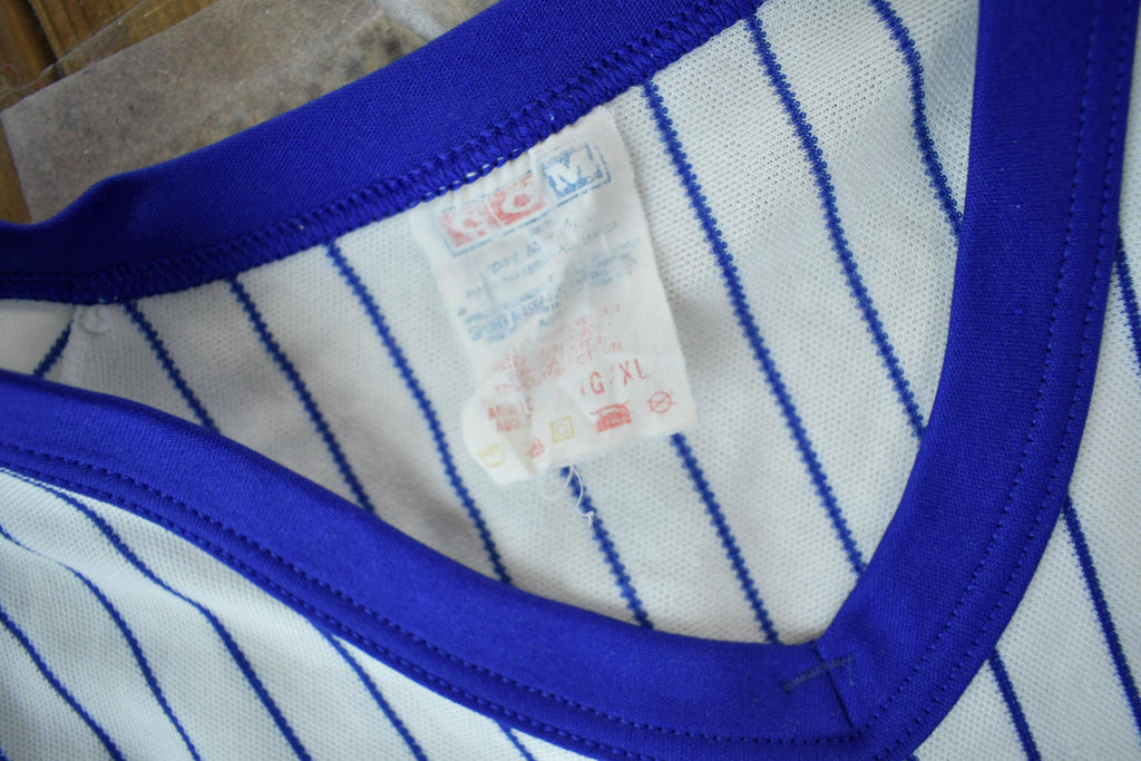 Vintage 1980s KC #49 Pin Stripe Baseball Jersey