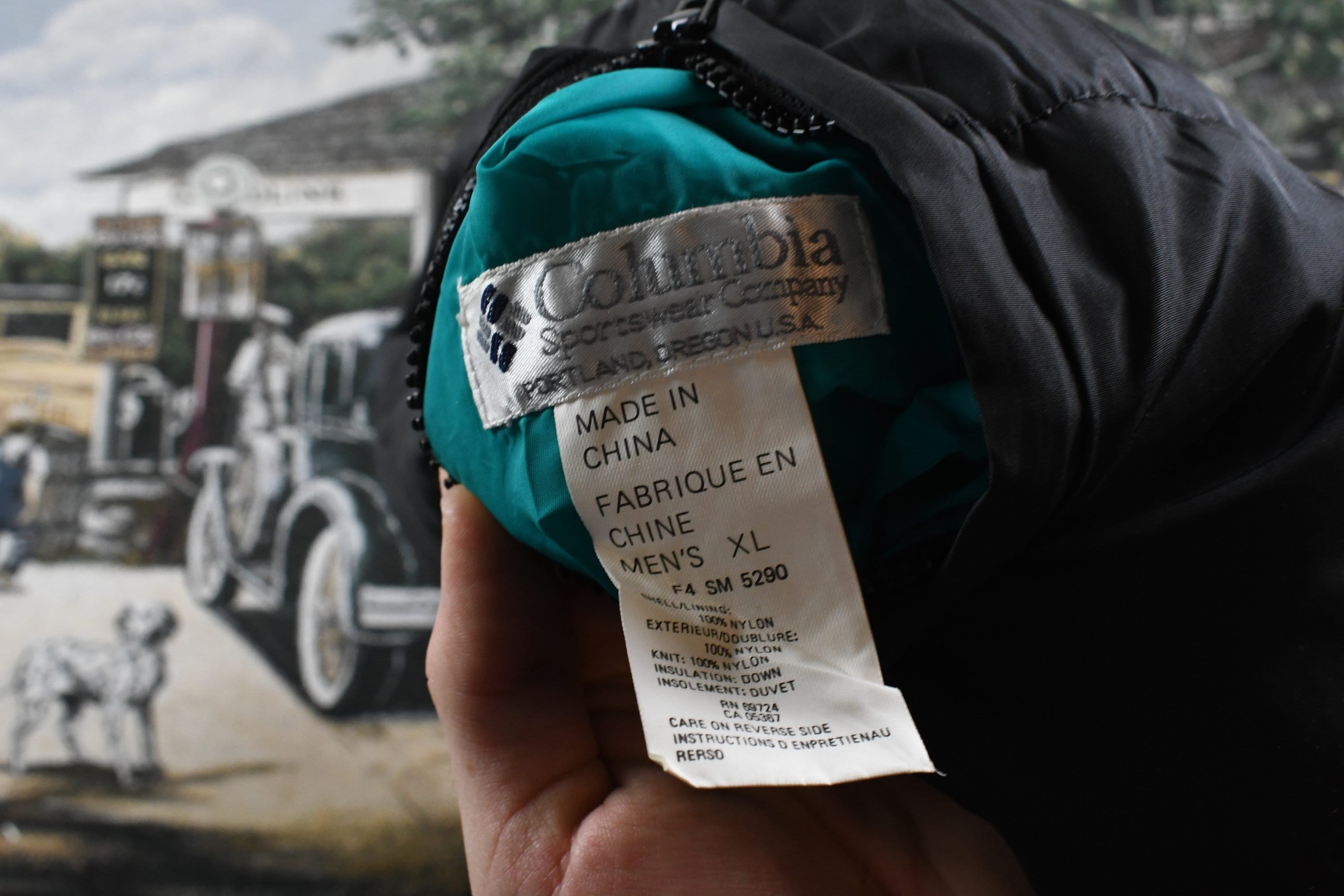Vintage 1990s Columbia Sportswear Reversible Puffer Jacket
