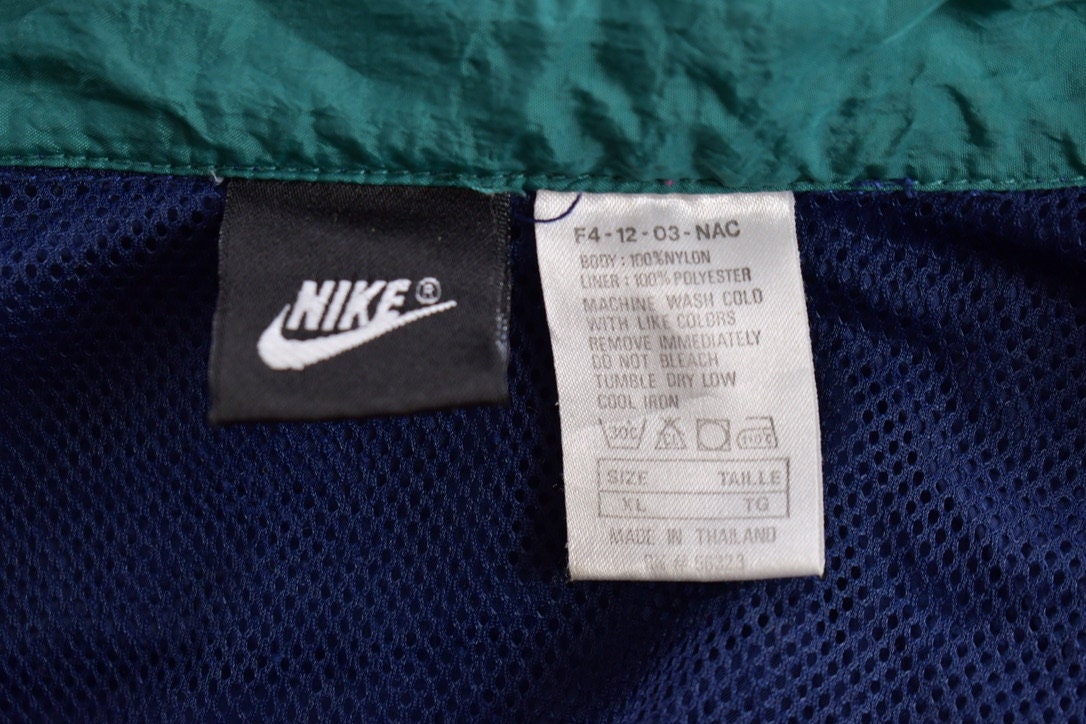 Vintage 1990s Nike Embroidered Windbreaker Jacket