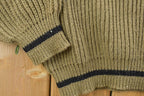 Vintage 1990s Wool Knit Celtic Ram Knit Crewneck Sweater