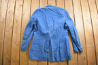 Vintage 1990s Light Weight Denim Button Up Blazer Jacket