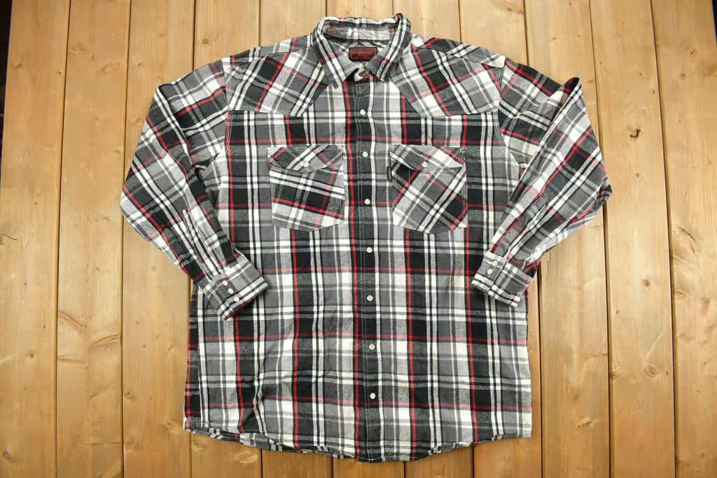 Vintage 1990s Five Brother Plaid Button Up Shirt