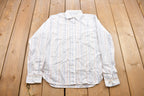 Vintage 1990s Striped Button Up Shirt