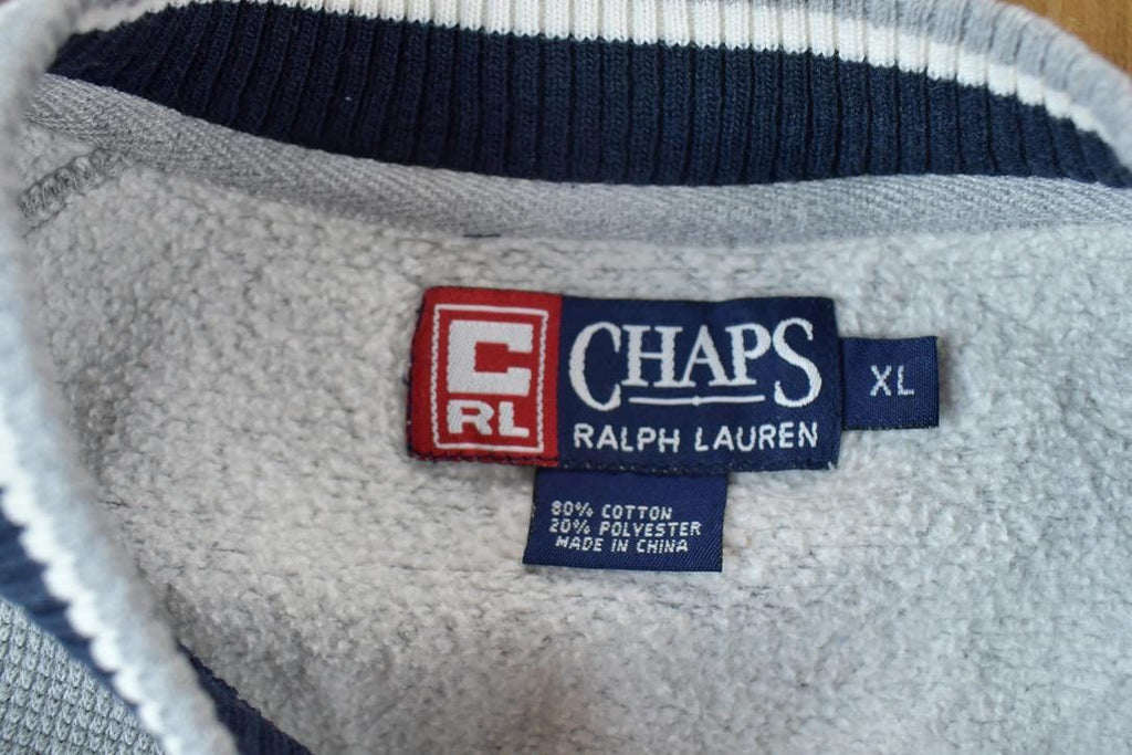 Vintage 1990s Chaps Ralph Lauren Embroidered Logo Crewneck Sweatshirt