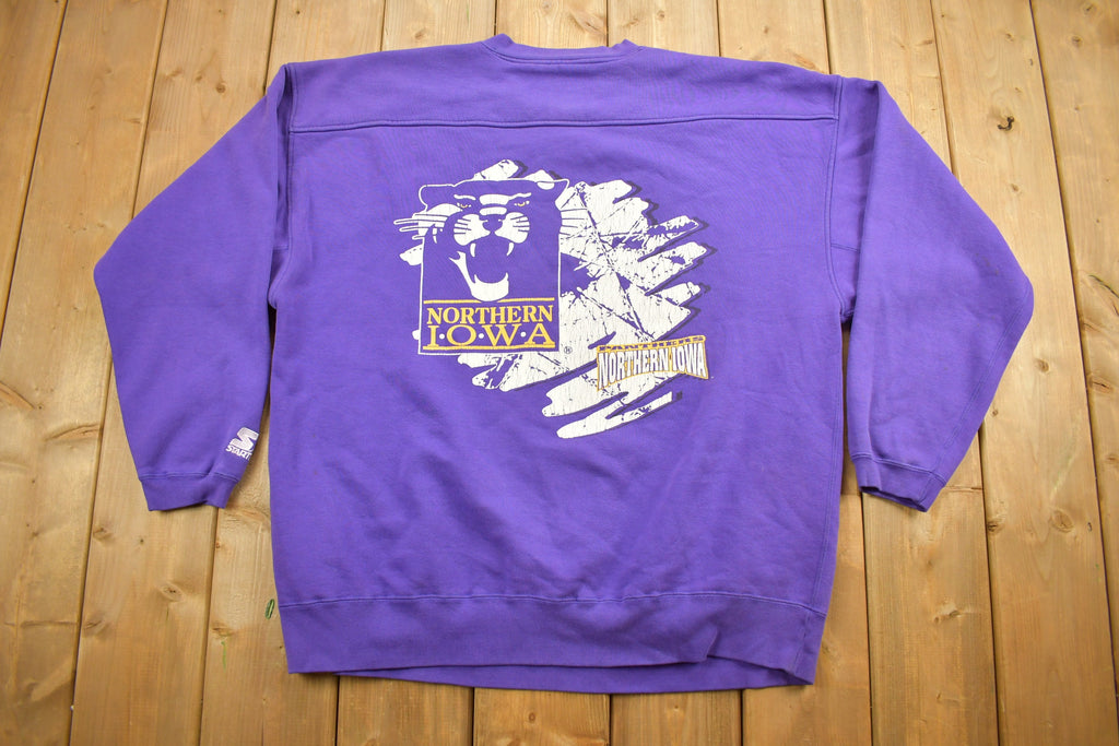 Vintage 1990s Northern Iowa Starter Crewneck Sweatshirt
