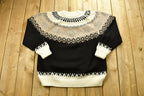 Vintage 1990's Cotton Salsa By M&A Hand Made Knitted Sweater