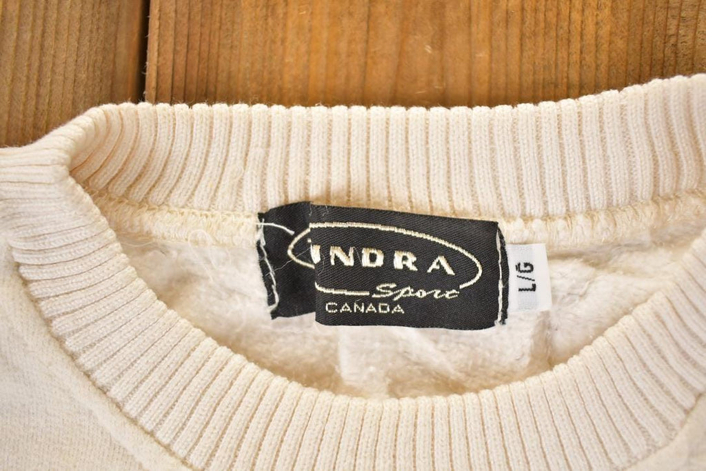 Vintage 1990s Tundra Sport Embroidered Maple Leaf Crewneck Sweatshirt Men's XL