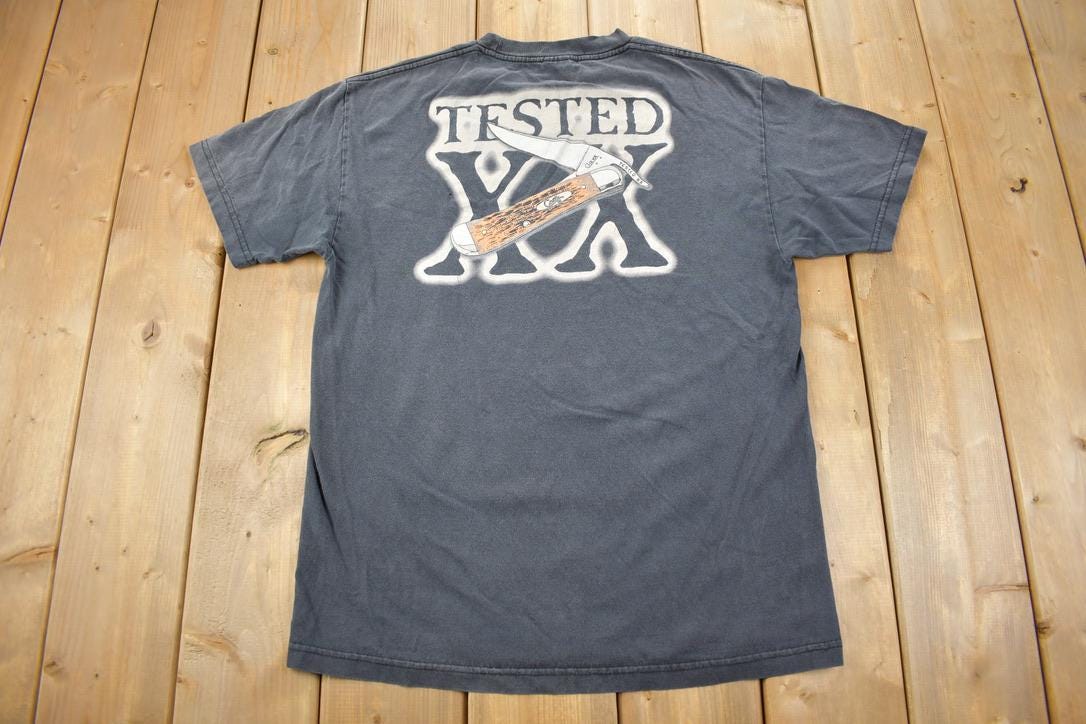 Vintage 1990s CASE XX Pocket Knife Graphic T-Shirt