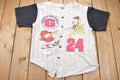 Vintage 1990s Garfield All Stars Baseball Jersey Graphic T-Shirt