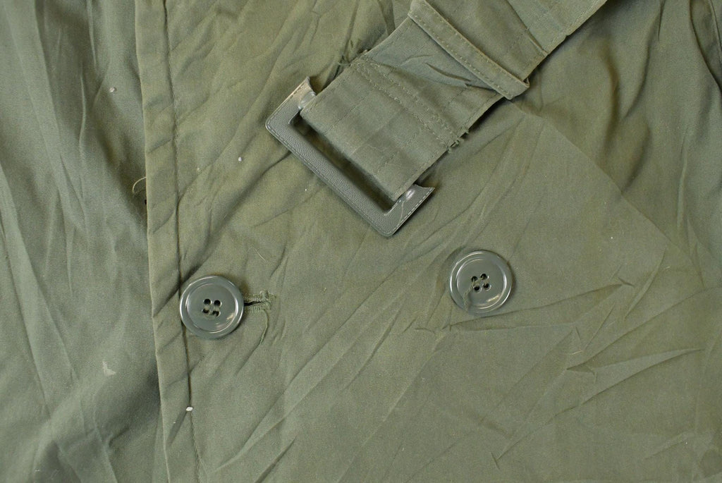Vintage 1970s Military Overcoat Trench Jacket Men's Medium