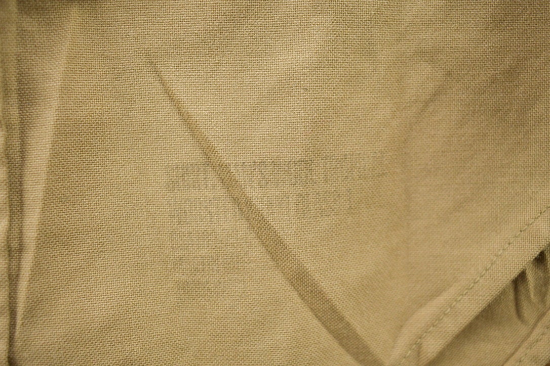 Vintage 1990s Beige Blank USMC Button Up Military Shirt