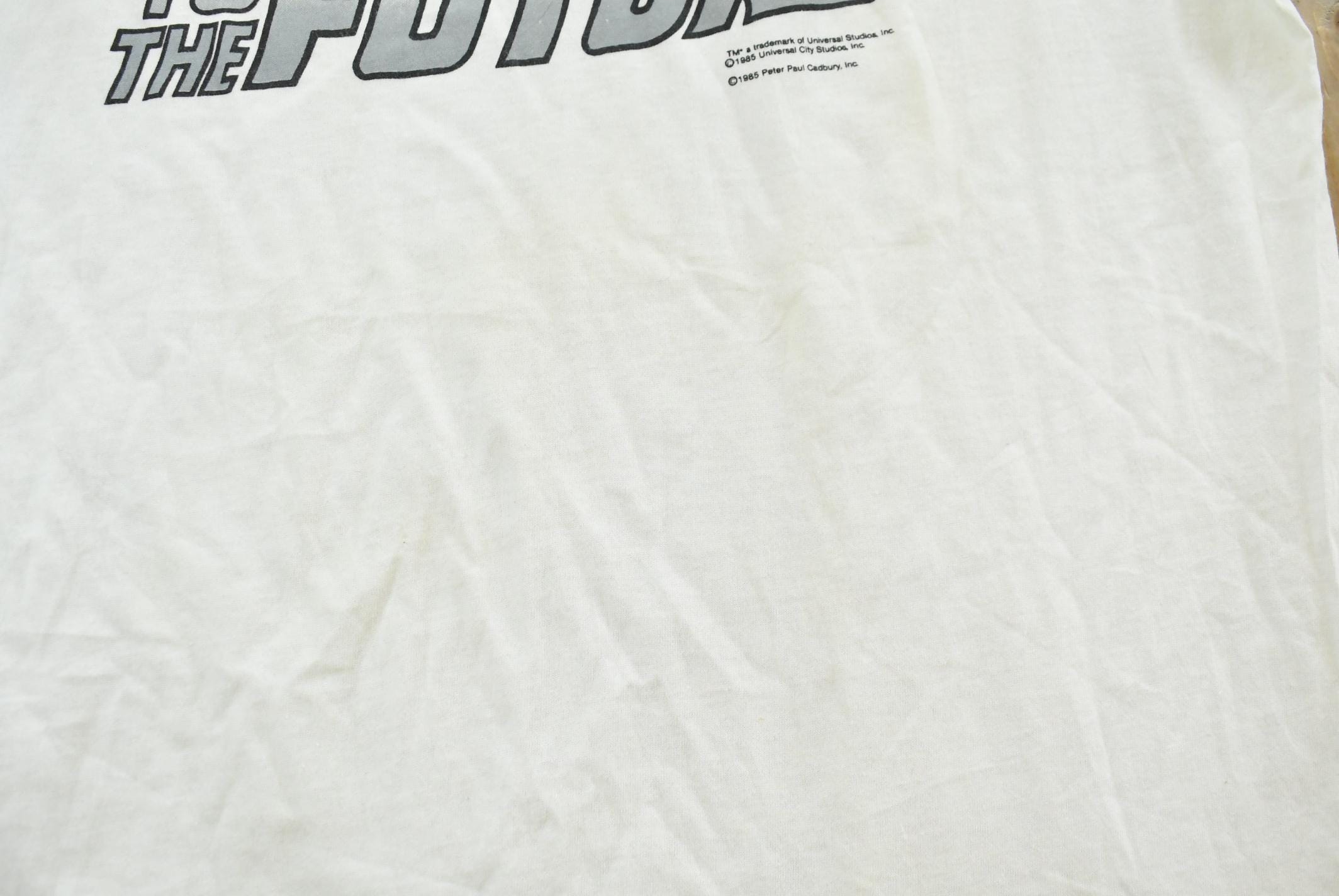 Vintage 1985 Back to the Future Movie Graphic T Shirt Mens L