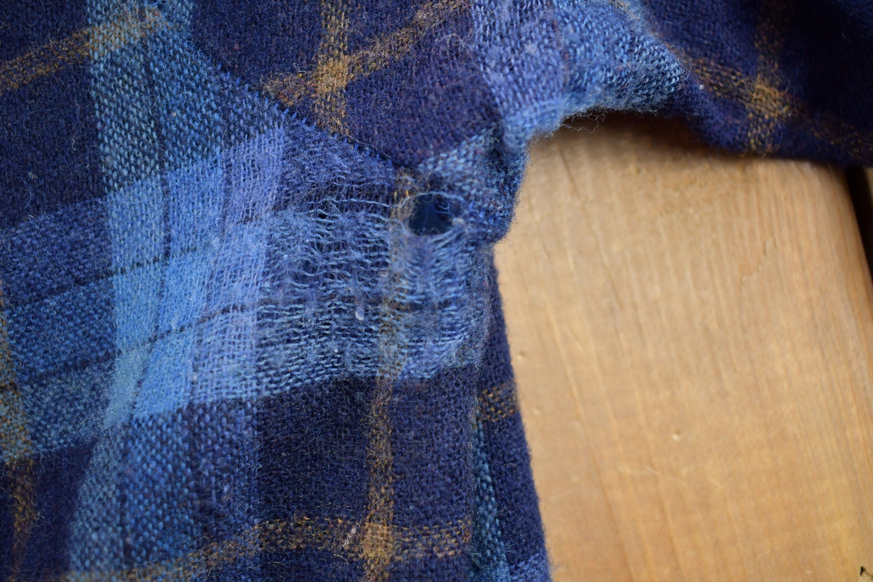 Vintage 1990s Kmart Plaid Wool Flannel Button Up Shirt