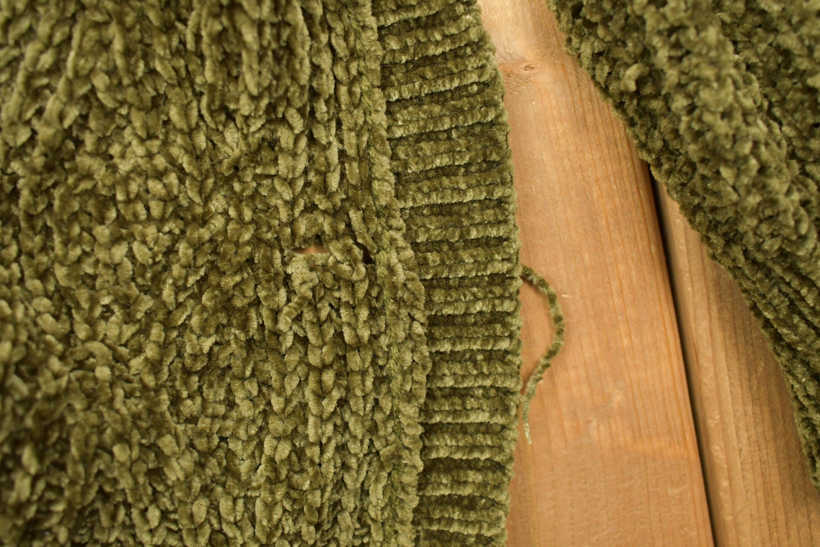 Vintage 1990s Poof Apparel Knitted Green Cardigan Sweater