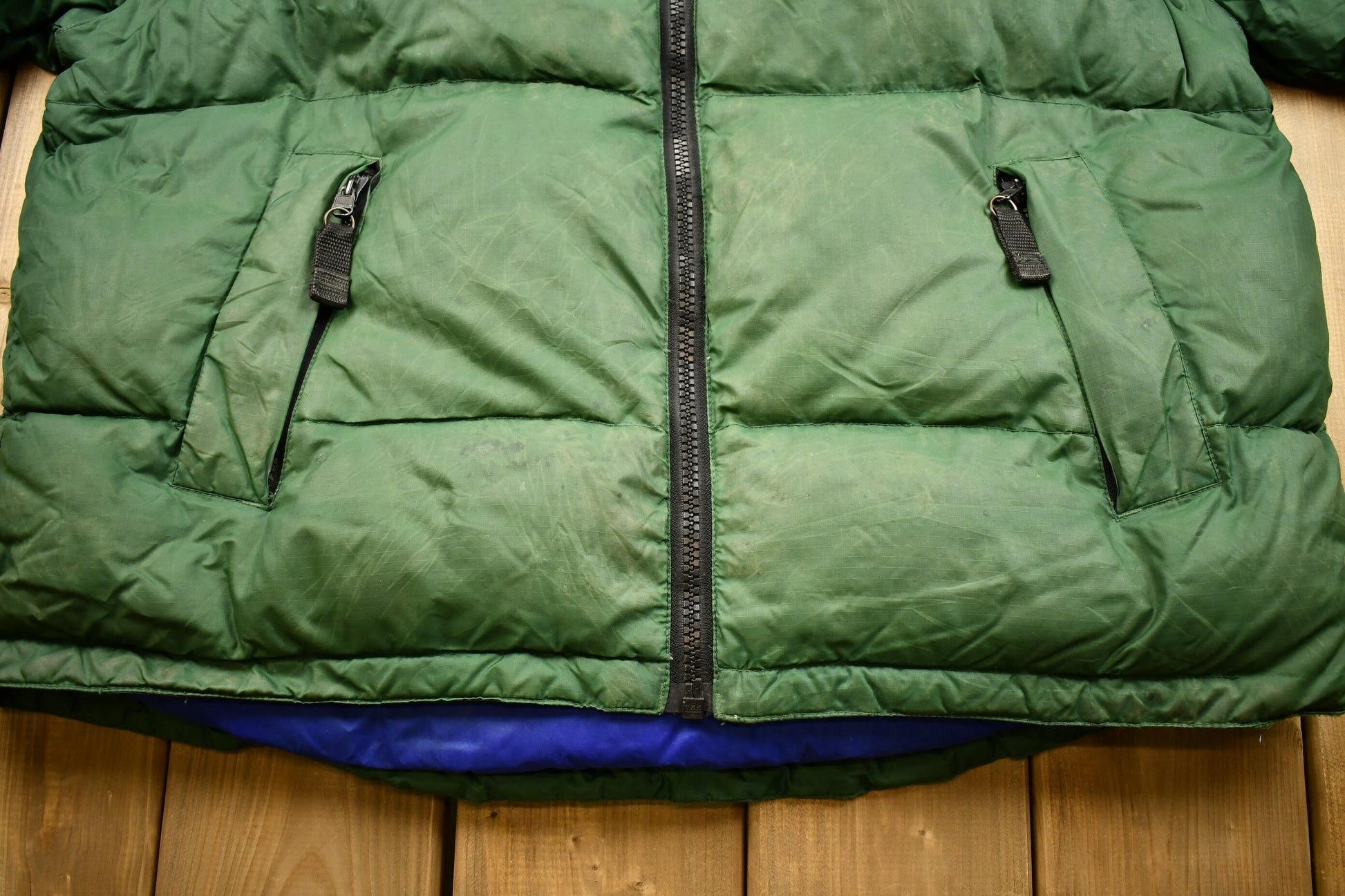 Vintage 1990s Tommy Hilfiger Color Block Goose Down Winter Puffer Jacket