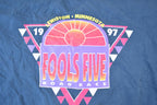 Vintage 1997 Lewistin Minnesota Fools Five Road Race Souvenir T-Shirt Mens L