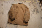 Vintage 1990S Carhartt Distressed Full Zip Workwear Chore Coat
