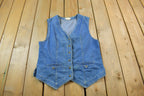 Vintage 1990s Cherokee Jean Button Up Vest