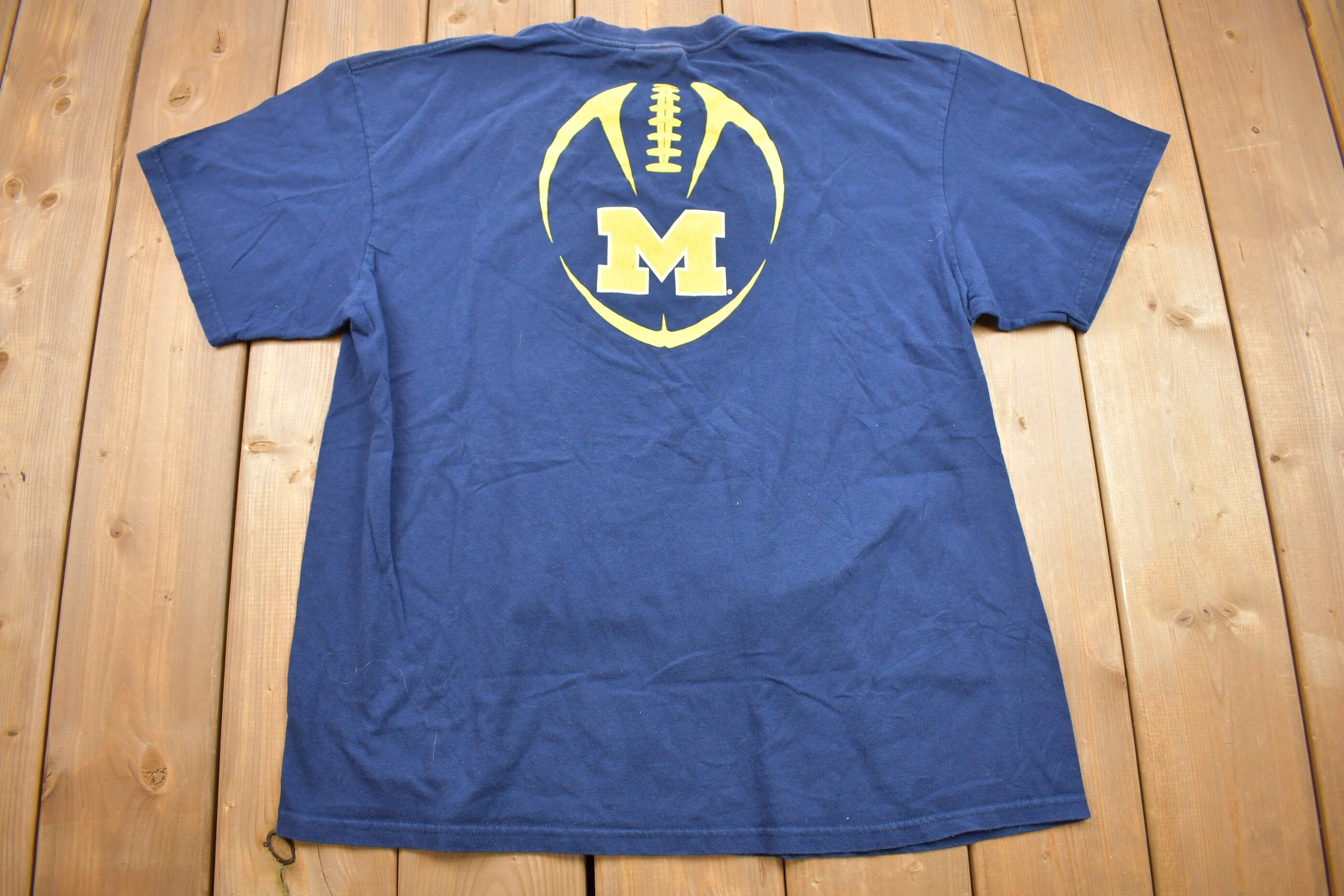 Vintage 1990s University of Michigan Wolverines Football Collegiate T-Shirt